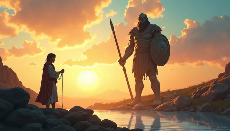 David and Goliath coloring pages