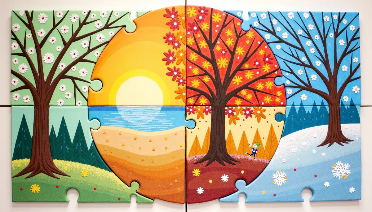 Seasons coloring pages