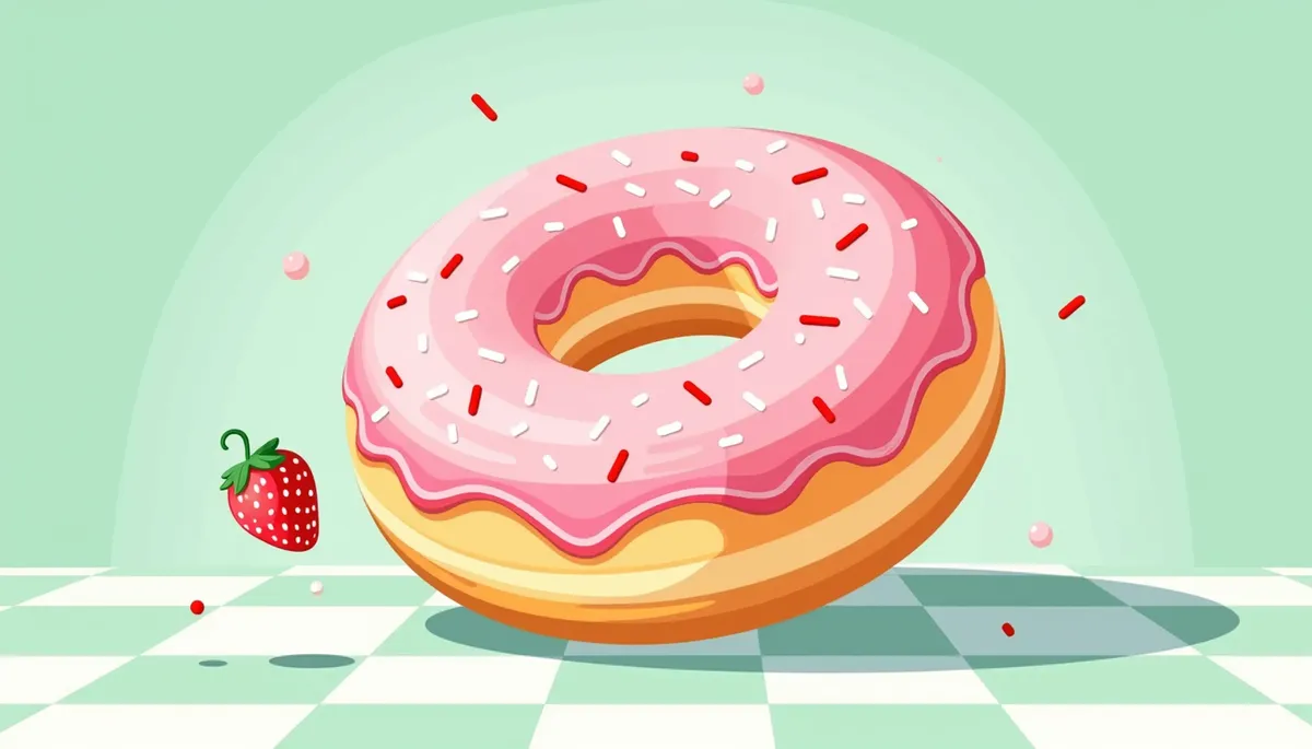 Donut coloring pages