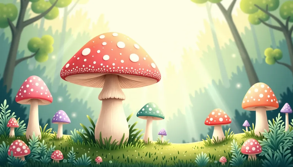 Mushroom coloring pages
